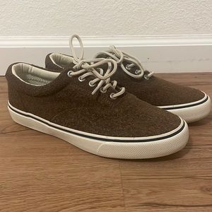 Sperry Top-sider Men’s Striper Wooly Bully Brown Shoe